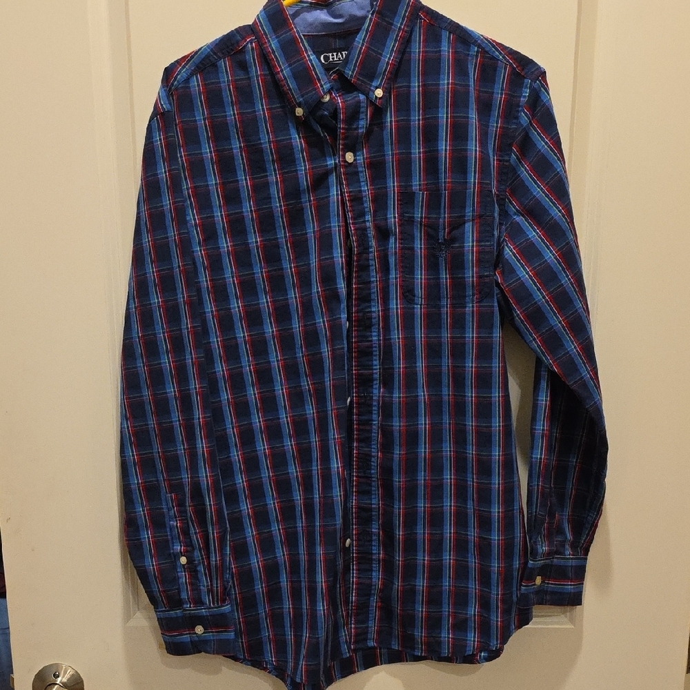 Chaps Men's Blue Plaid Shirt